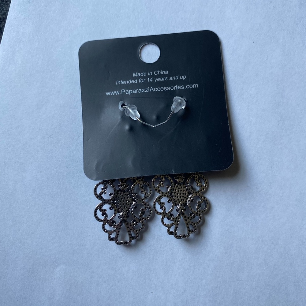 3 for $15 Paparazzi brand new bohemian western black bedazzled dangle earrings - Picture 4 of 4